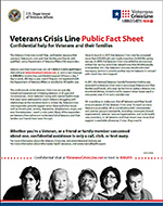 Veterans Crisis Line resource brochure