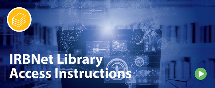IRBNet Library Access Instructions