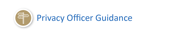 Privacy Officer Guidance