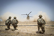 Combat exposure linked to suicidal thoughts through PTSD symptoms - U.S. Army photo by Maj. Thomas Cieslak