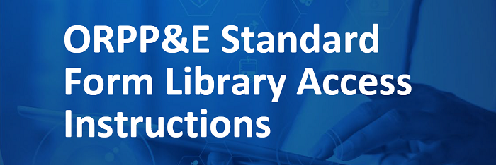 ePROS Standard Form Library Access-Instructions