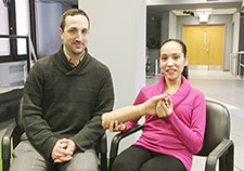 Dr. Jason Maikos, director of the Gait and Motion Analysis Laboratory at VA’s Manhattan campus, is collaborating with Dr. Roxanne Disla on a study of the unique needs of women Veterans living with amputations. ((Photo by Claudie Benjamin)  