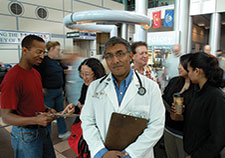 Dr. Somnath Saha is a staff physician and researcher at the VA Portland Health Care System. (Photo by Michael Moody) > 