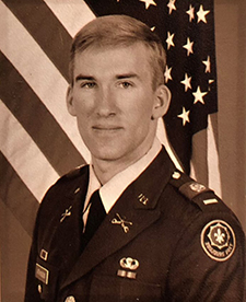 David Atkinson, a West Point graduate, served in a combat role during the Persian Gulf War.