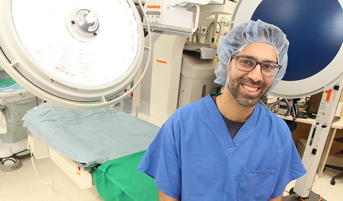  Dr. Mohummad Minhaj Siddiqui is a major supporter of active surveillance, which calls for a series of monitoring procedures for men with low-risk prostate cancer, instead of immediate surgery or radiation. (Photo by Mitch Mirkin)