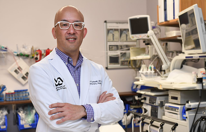 Dr. Ken Kunisaki is a pulmonologist and researcher at the Minneapolis VA Health Care System. (Photo by April Eilers) 