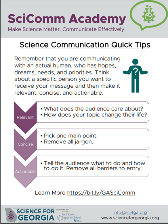 Science Communication Quick Tips