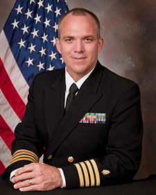 Dr. Mark Riddle as a professor in and chair of the department of preventative medicine and biostatistics at the Uniformed Services University in 2017.