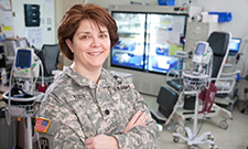  Dr. Molly Klote as a physician in the allergy department at Walter Reed Army Medical Center in 2011. (Photo courtesy of James Madison University)