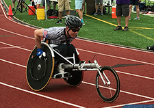 Cooper competes at the National Veterans Wheelchair Games in July 2017.  