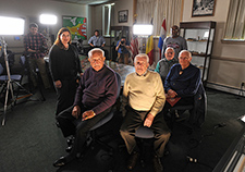 These World War II Veterans, all of whom fought in the Battle of the Bulge, were interviewed by a media crew at Fort Meade in 2014, for the 70<sup>th</sup> anniversary of the battle. 