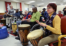    Residents of VA's Little Rock (Ark.) community living center take part in a therapeutic 