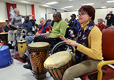 Residents of VA's Little Rock (Ark.) community living center take part in a therapeutic 