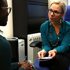 Dr. Katherine Iverson's research focuses on women Veterans who have experienced intimate partner violence. <em>(Photo by Mackenzie Adams, for illustrative purposes only)</em>