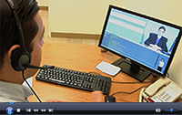 Watch study participant Adam Navarro-Lowery interact with virtual job interviewer Molly Porter. (Video by Oscar Bedolla) 