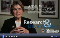 Click to watch the video, A Talk with Ann Bonham, PhD