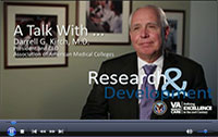 Click to watch the video, A Talk with Darrell Kirch, M.D.