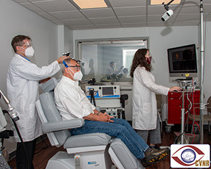 Dr. Keith McGregor and research coordinator Aliyah Auerbach utilize repetitive transcranial magnetic stimulation (rTMS) to alleviate chronic headache, muscle pain, and joint pain in Veterans who experience Gulf War Syndrome.